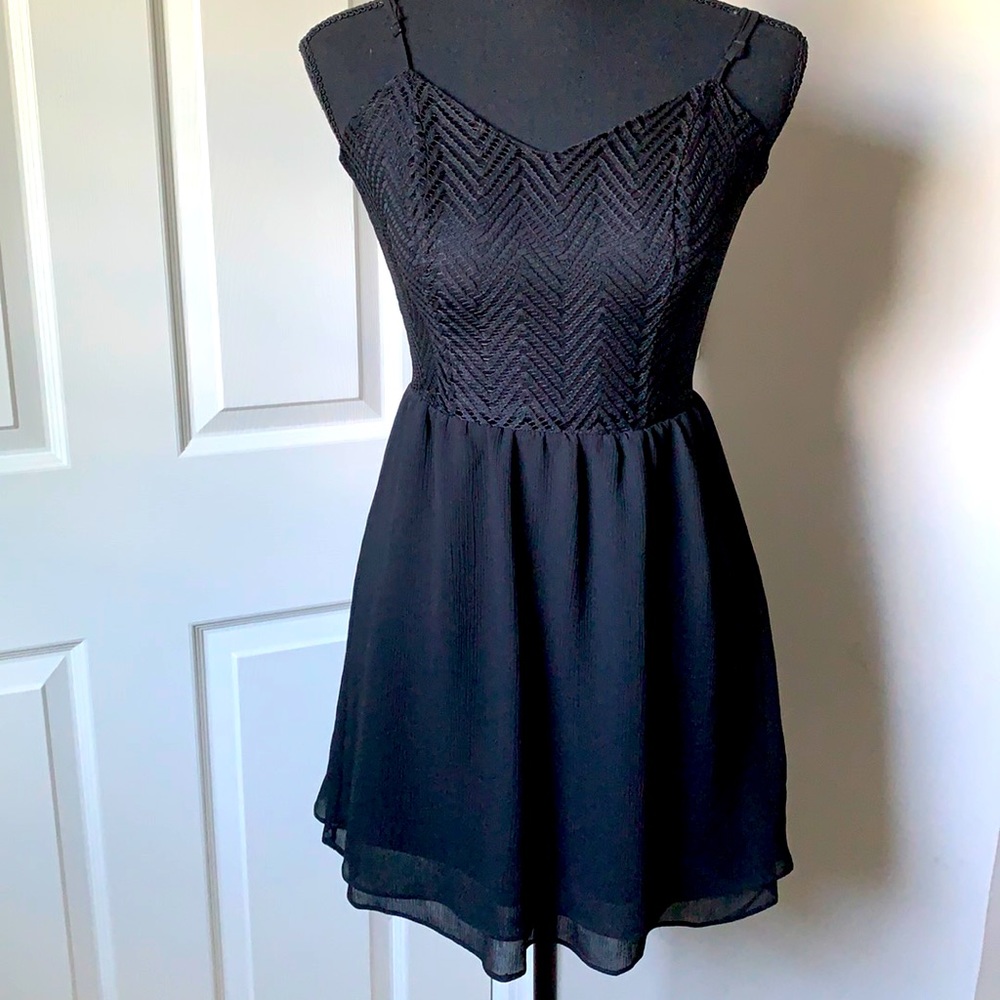 NWT Candie’s Black Tie Dress. Size 1